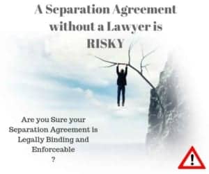 A Separation Agreement without a Lawyer