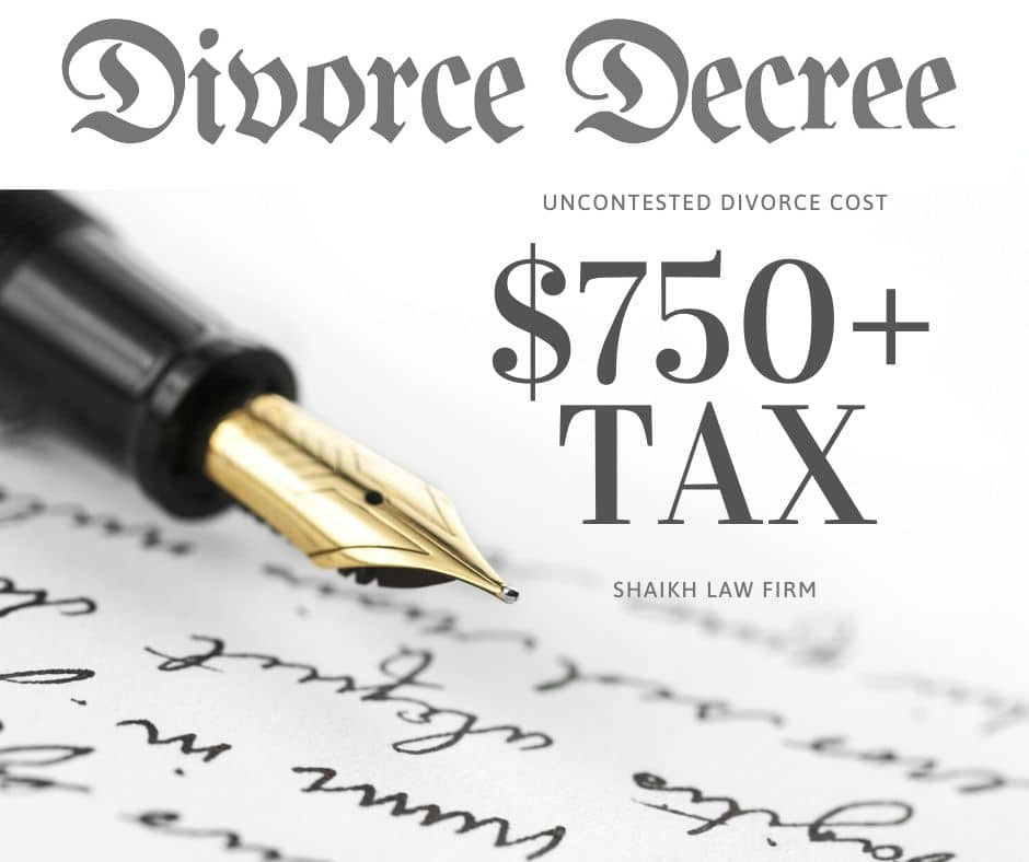 Uncontested Divorce in Ontario Costs $750