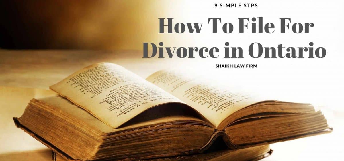 How to File For Divorce in Ontario in 9 Simple Steps