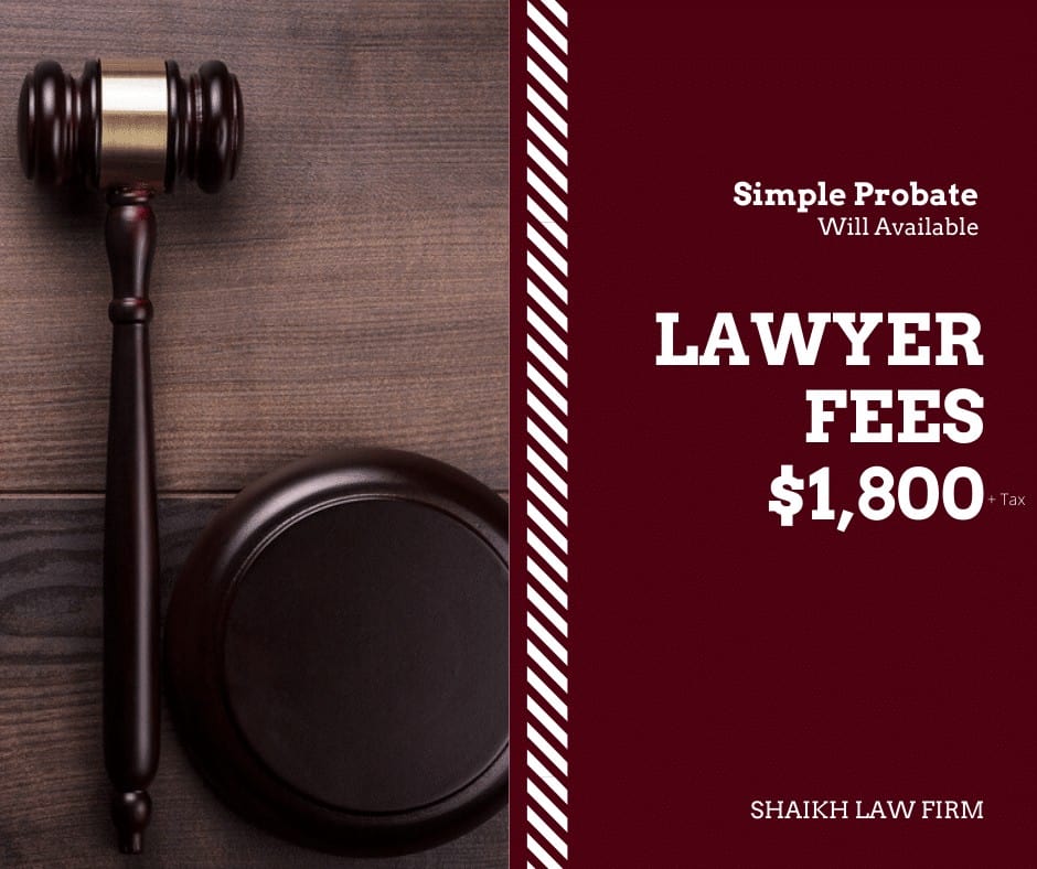 Lawyer Fees for Probate in Ontario
