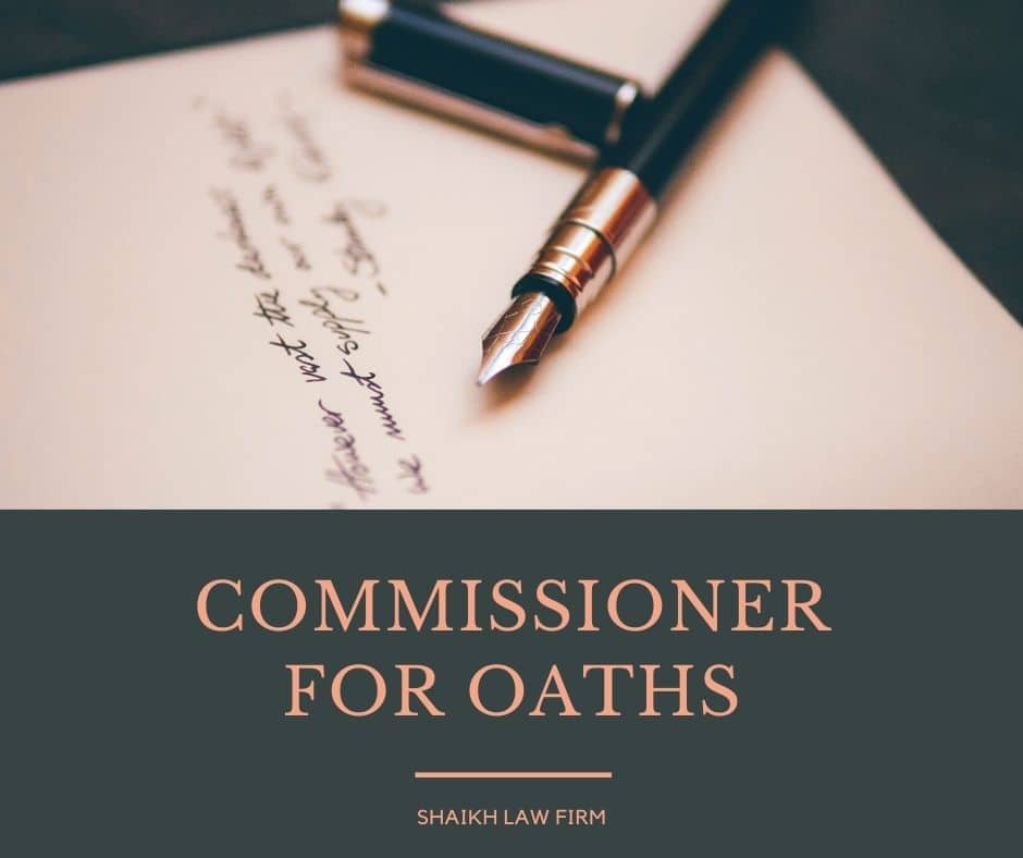 Commissioner Of Oaths Oakville