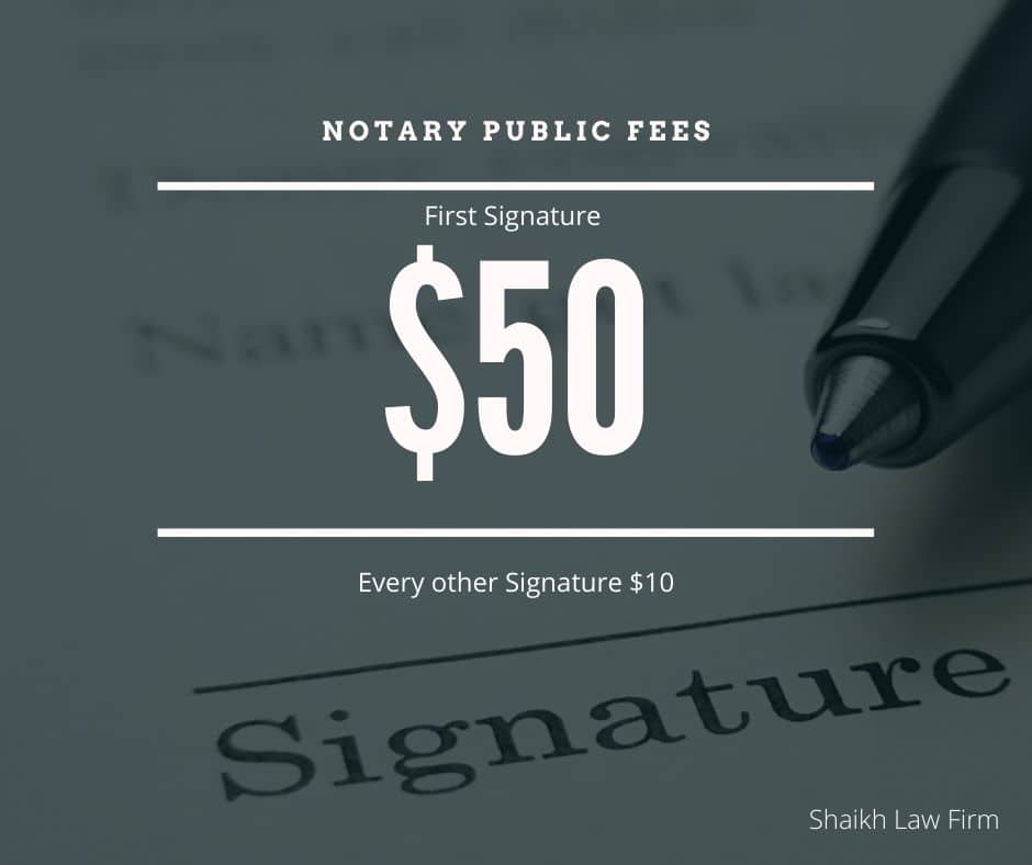 Notary Public Fees