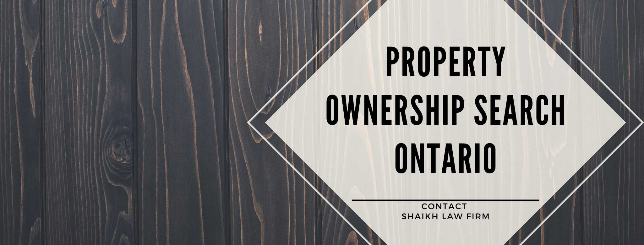 property ownership search ontario