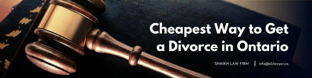 Free divorce in Ontario — Fee Waiver Request can waive the $669 court filing fees for eligible low-income applicants
