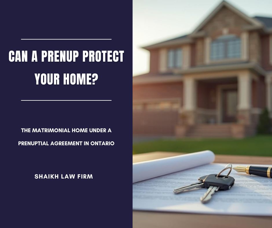 Matrimonial home under a prenuptial agreement in Ontario — Shaikh Law Firm