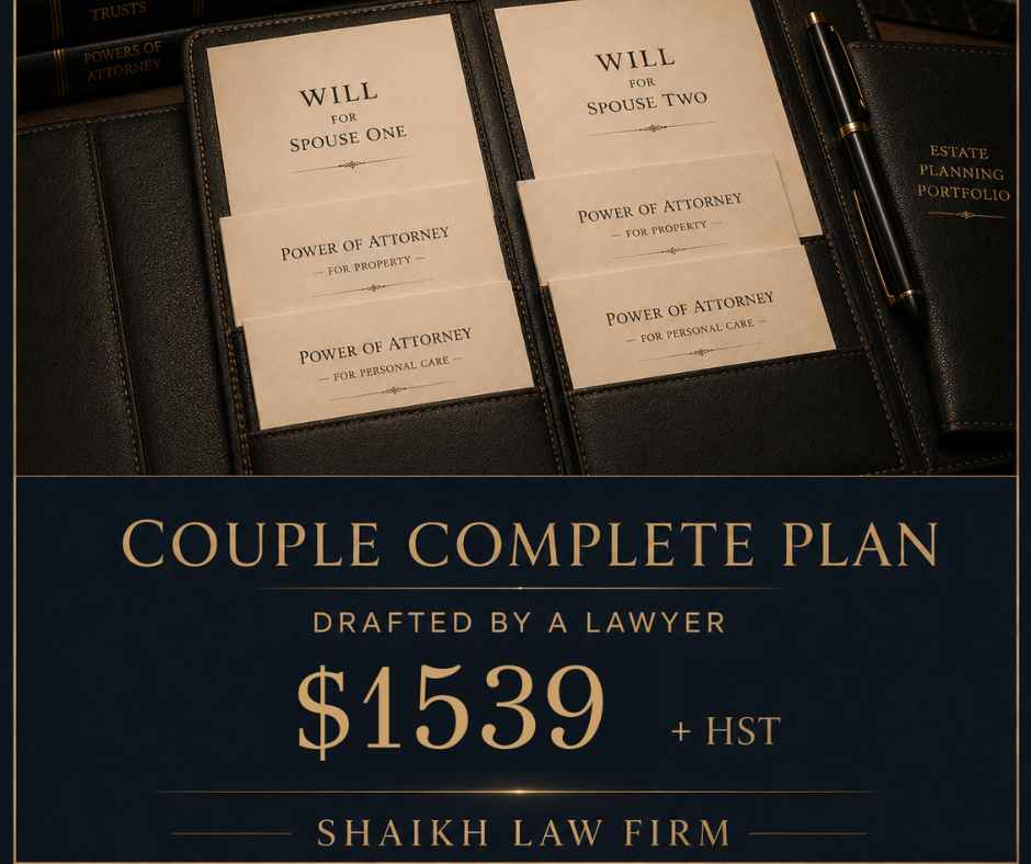 Couple Complete will package cost $1539 + HST