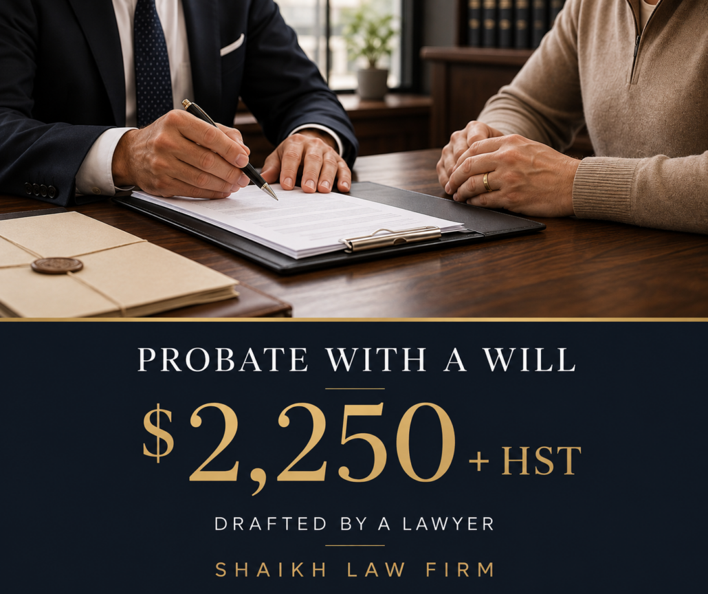 lawyer fees for probate with a will