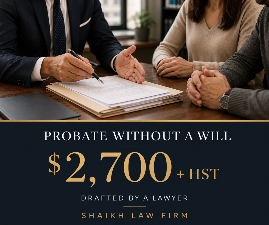 lawyer fees for probate without a will
