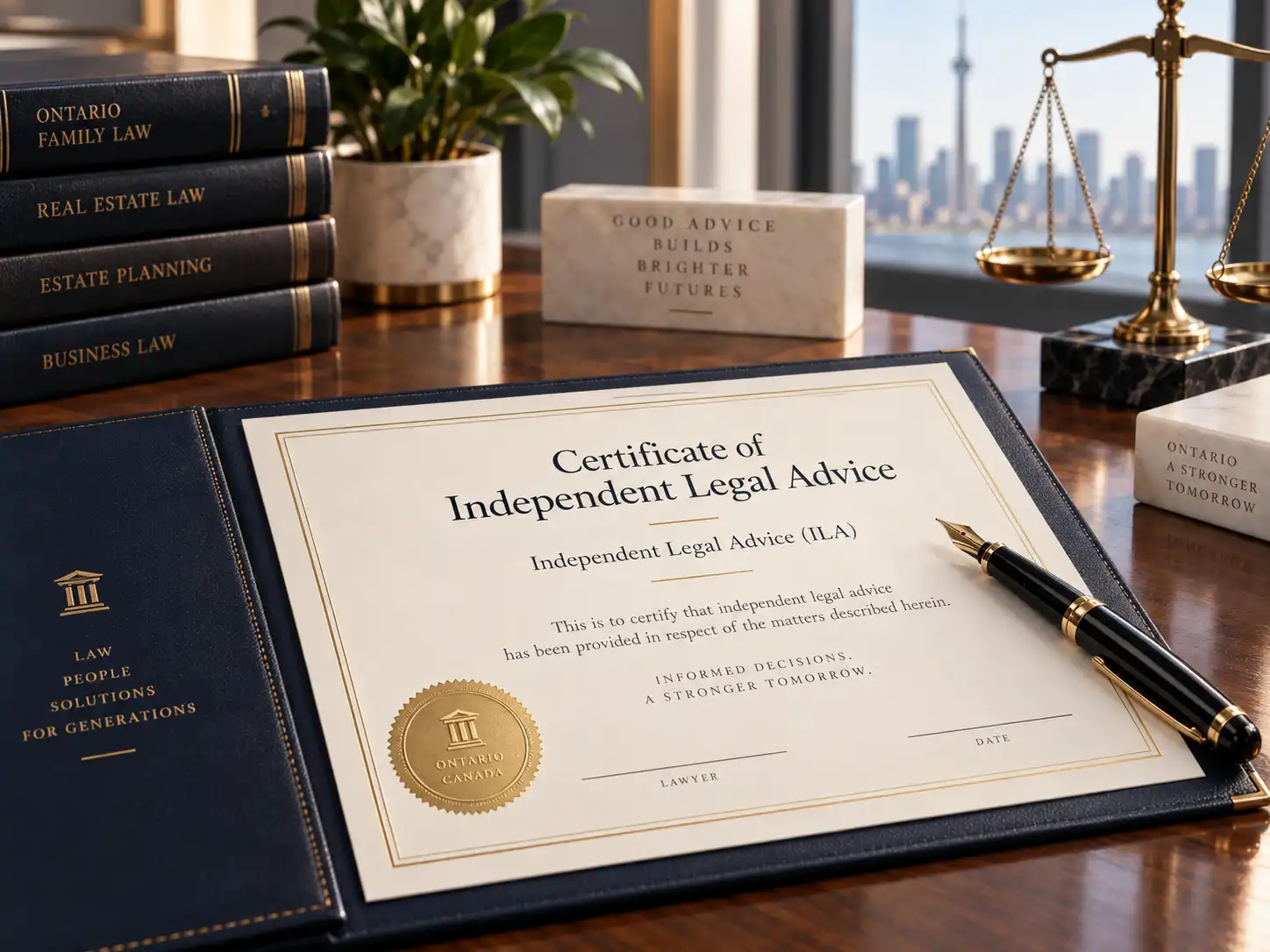 Certificate of Independent Legal Advice Ontario