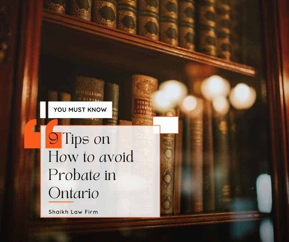 How to avoid probate in Ontario